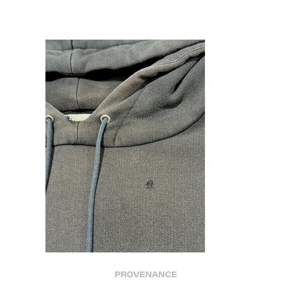 🔴 Saint Laurent Paris SLP Logo Hoodie - Distressed Black M - Picture 6 of 12